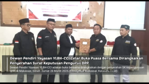 Dewan Pendiri Yayasan YLBH-CCI Gelar Buka Puasa Bersama Dirangkaikan Penyerahan SK DPP