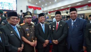 Bupati Luwu H Patahudding Hadiri Sertijab Gubernur Sulsel