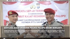 Sertijab, Kasat Reskrim Polres Palopo Resmi Berganti