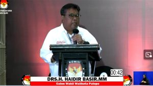 Tanpa Calon Walikota, Haidir Basir Jawab Semua Pertanyaan dalam Debat Terbuka PSU Pilkada Palopo