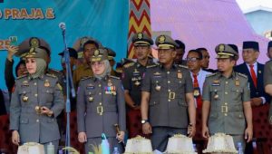 Bupati Luwu Hadiri Upacara HUT ke-75 Satpol PP dan ke-63 Satlinmas di Wajo