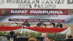 Peringati HUT ke-23, Gubernur Sulsel Hadiri Paripurna DPRD Kota Palopo Secara Virtual