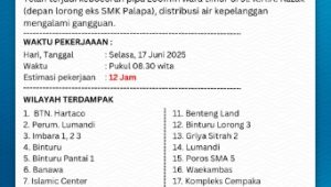 Terjadi Kebocoran Pipa, Humas Perumda Palopo : Estimasi Pekerjaannya 12 Jam