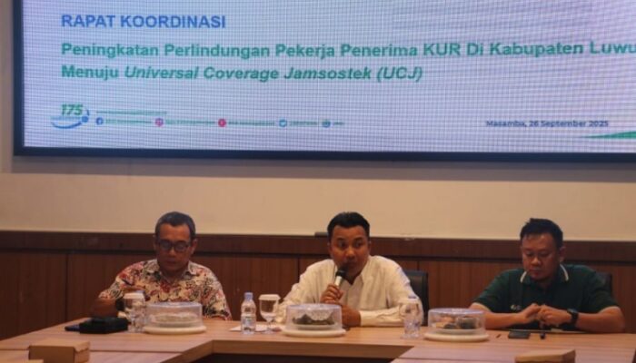 Pemkab Luwu Utara Gelar Rakor Perlindungan Pekerja Penerima KUR Menuju UCJ