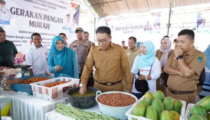 Pemkab Luwu Utara Gelar Gerakan Pangan Murah di Masamba, Kendalikan Inflasi dan Jaga Ketahanan Pangan