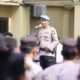 Kasi Propam Polrestabes Makassar, Kompol Ramli, dalam apel pagi yang diikuti seluruh personel Polrestabes, Senin (13/10/2025)(Dok.Katasatu)