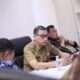 Foto sekretaris Daerah Pemerintah Kota Makassar Andi Zulkifli Nanda memimpin rapat pembangunan stadion untia
