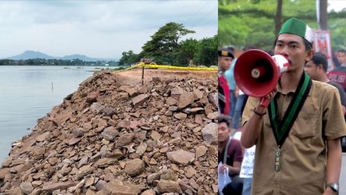 Penimbunan Danau Mawang yang dinilai merusak ekologi disorot aktivis HMI, Hidayatullah (Dok: katasatu)