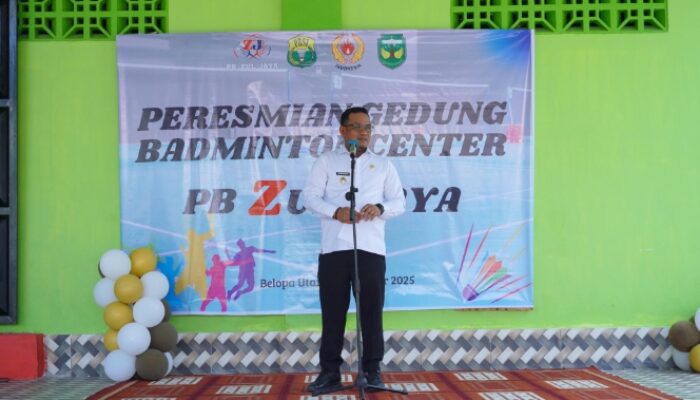 Gedung Badminton Center PB Zul Jaya Resmi Beroperasi, Bupati Luwu : Dukung Kemajuan Olahraga