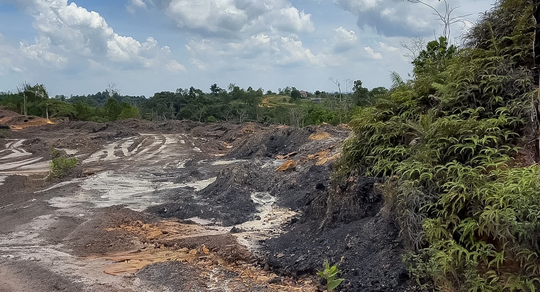 Tambang batubara ilegal di kawasan penyanggah IKN, Kalimantan Timur (foto: OIKN)