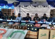 Marak Rokok Ilegal, Bea Cukai Kalimantan Musnahkan Barang Bukti Senilai Rp1,19 Miliar