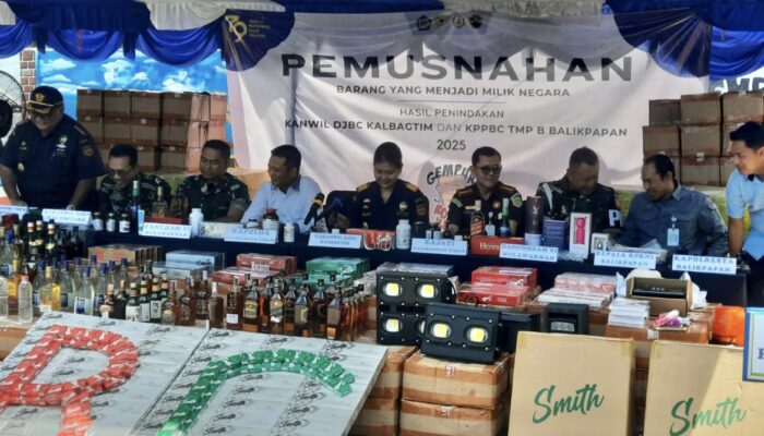 Marak Rokok Ilegal, Bea Cukai Kalimantan Musnahkan Barang Bukti Senilai Rp1,19 Miliar