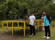 DLH Palopo Gelar Senam dan Kerja Bakti Massal di Pantai Labombo